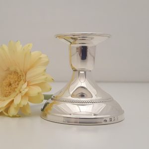 Zilveren kandelaar parel 5cm.